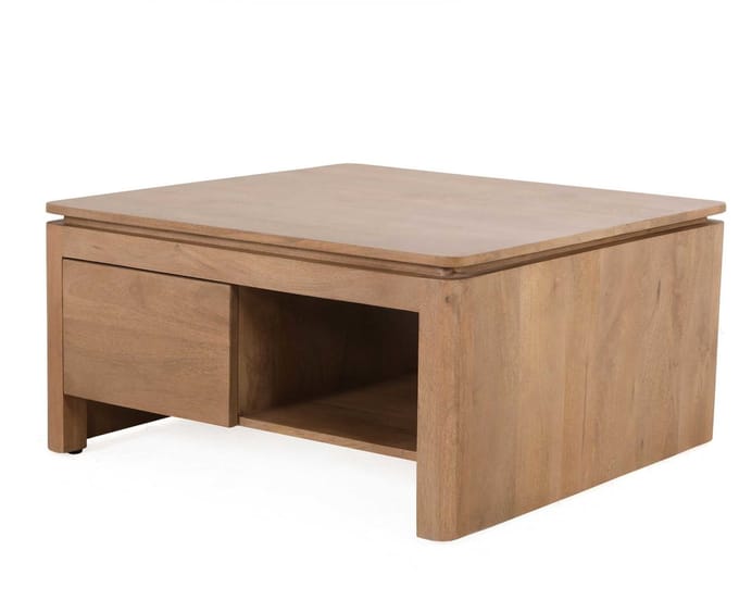 StarFurn Salontafel Dallas Naturel Mangohout 80cm
