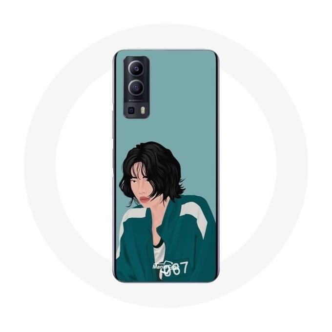 Coque Vivo Y72 Squid Game Kang Sae Byeok Fanart dessin de visage