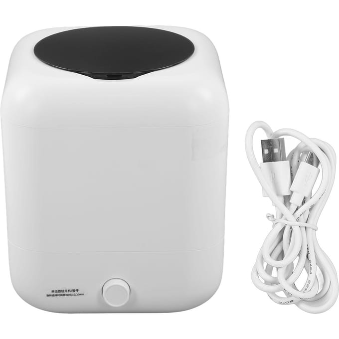 Mini Wasmachine ABS USB Oplaadbaar Kleine Draagbare Wasmachine met Timerfunctie voor Appartement black