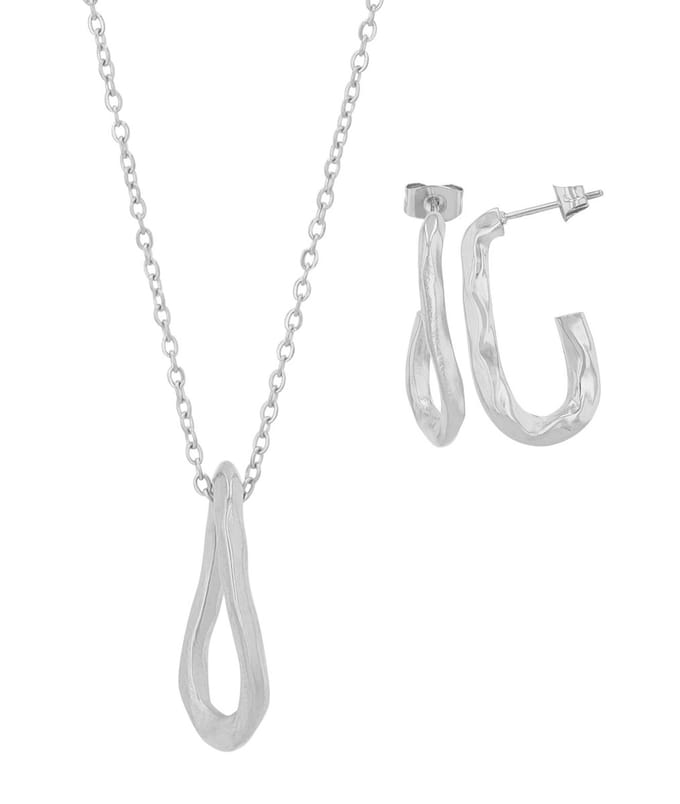 AKZENT Akzent dames-sieradenset Edelstahl zilver
