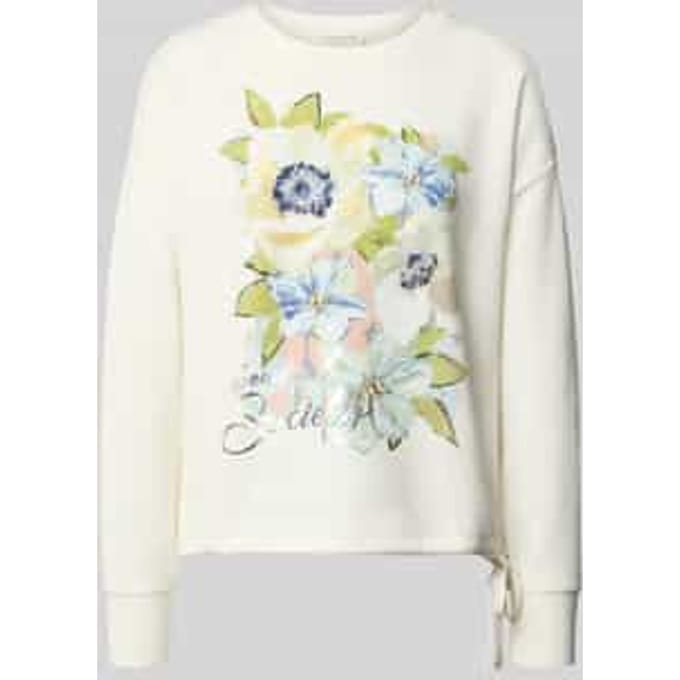 sweatshirt met tunnelkoord