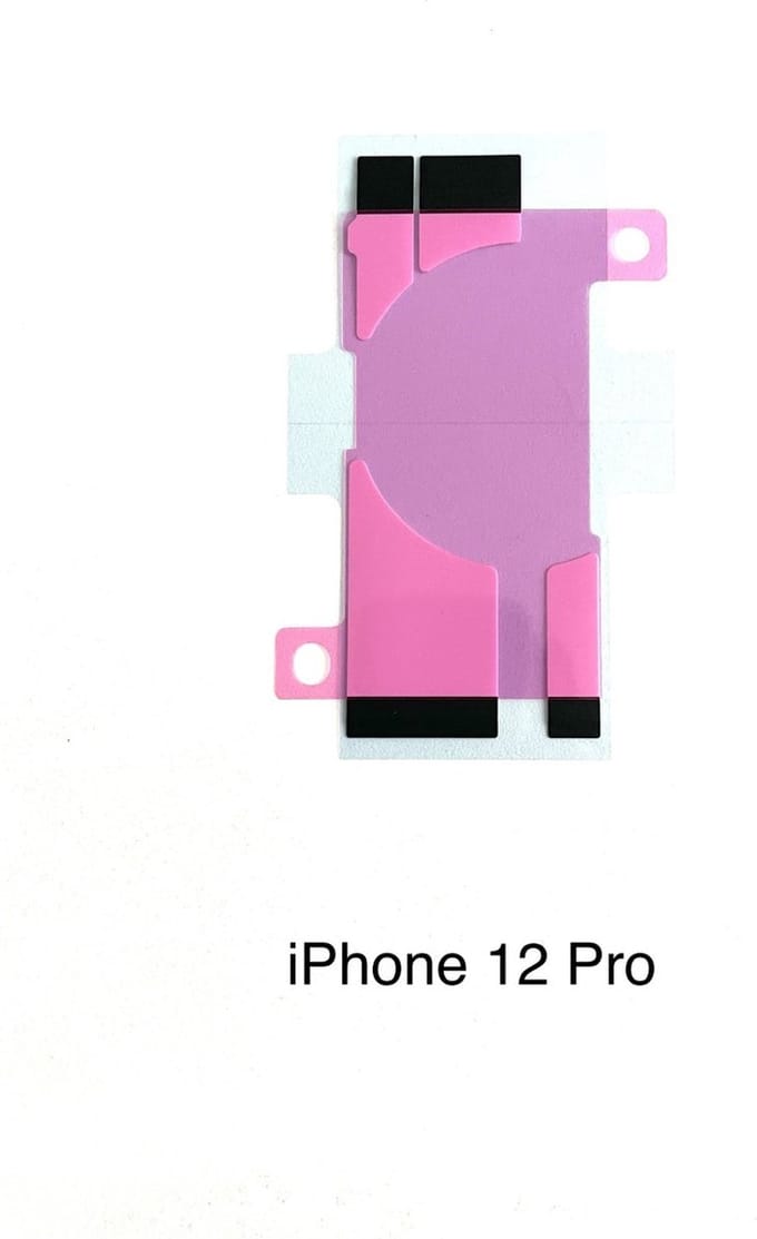 iPhone 12 po batterij sticker / Adhesive - Originele Pasvorm.