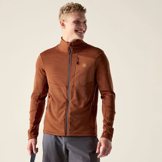 Dare2B Heren Venture Full Zip Stretch Midlayer