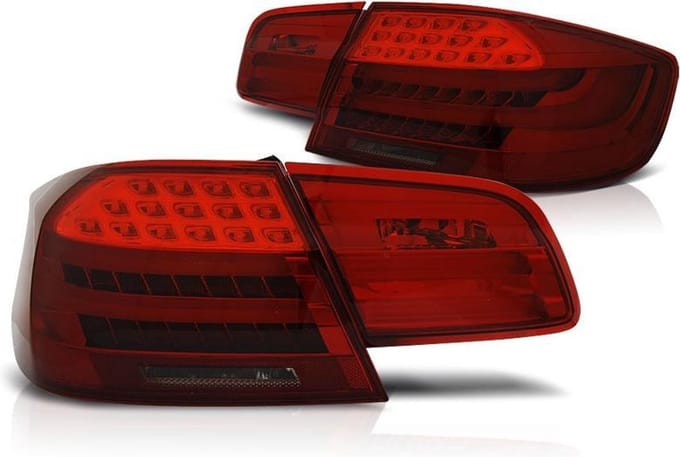 Achterlichten BMW E92 09 06-03 10 ROOD SMOKE LED STRIP