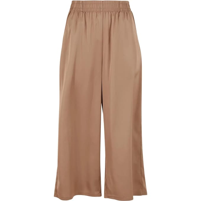 Urban Classics - Satin Wide Leg Culotte - M - Paars