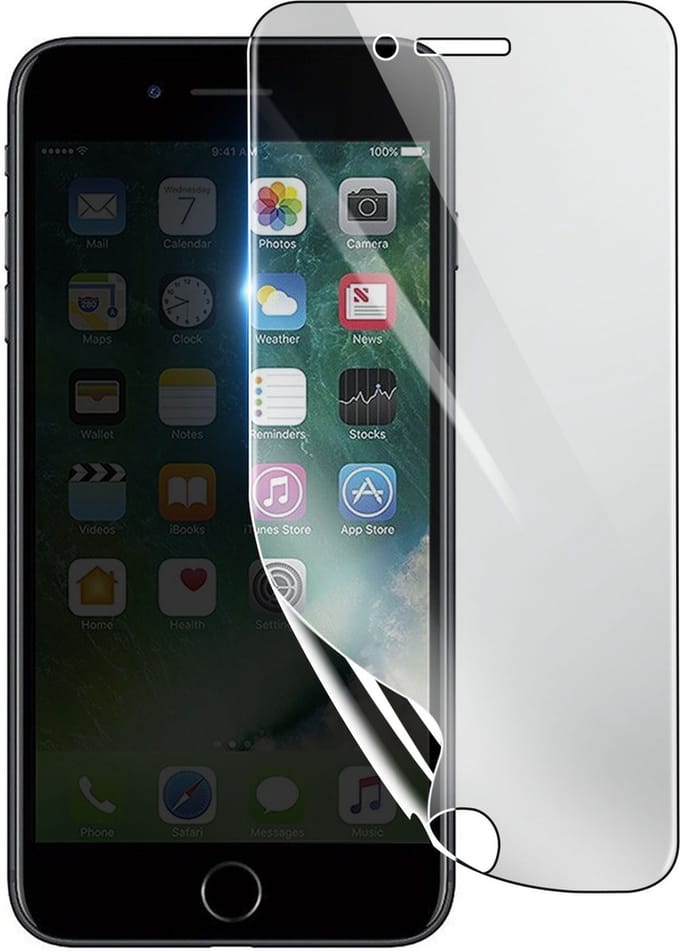 3mk, Geschikt voor iPhone 7 Plus, Schokbestendige Hydrogel Screenprotector, Transparant