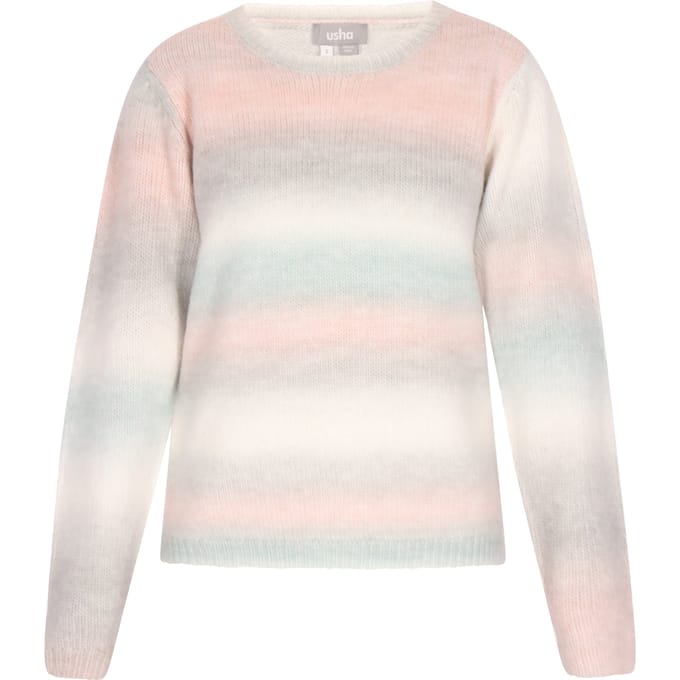 usha Jumper Dames Lichtblauw Veelkleurig