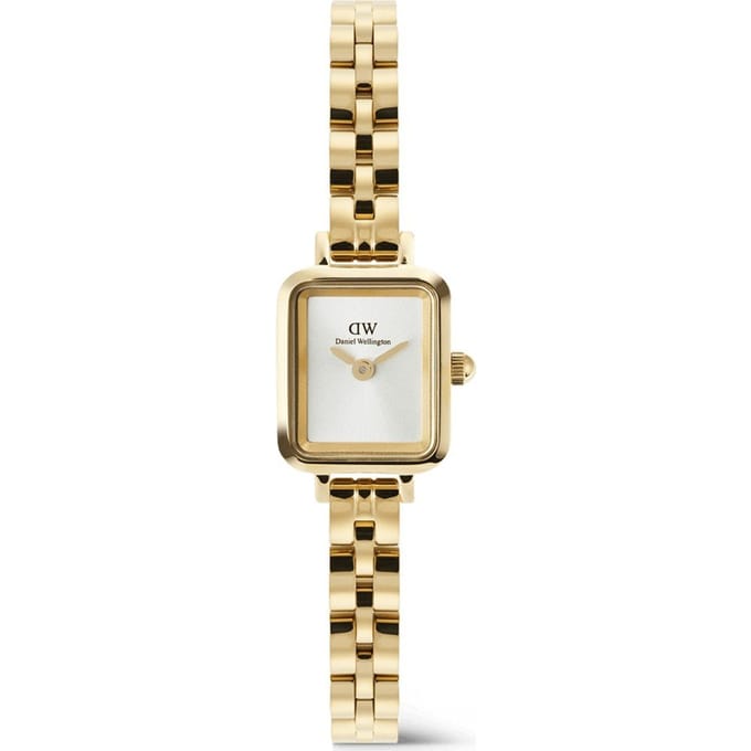 Daniel Wellington DW Watch Quadro Mini Arch 3-link White Sunray Gold 15.4X18.2mm