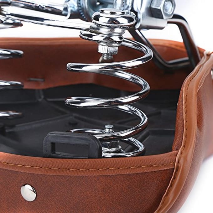 Comfortabel Bruin Fietszadel van PU-leer