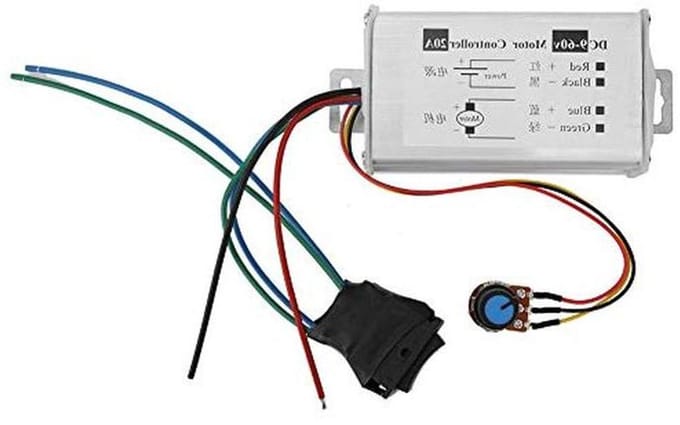 Motor Toerentalregelaar - PWM Controller - Snelheid Instellen - 20A 1200W - 92x52x36mm