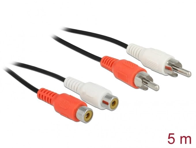 Delock RCA Extension Cable 5 m