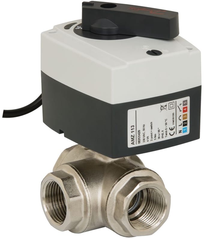 Danfoss gemotoriseerde kogelkraan AMZ113 2-weg, DN 32, 24Vac, 2-Punts, 082G5415