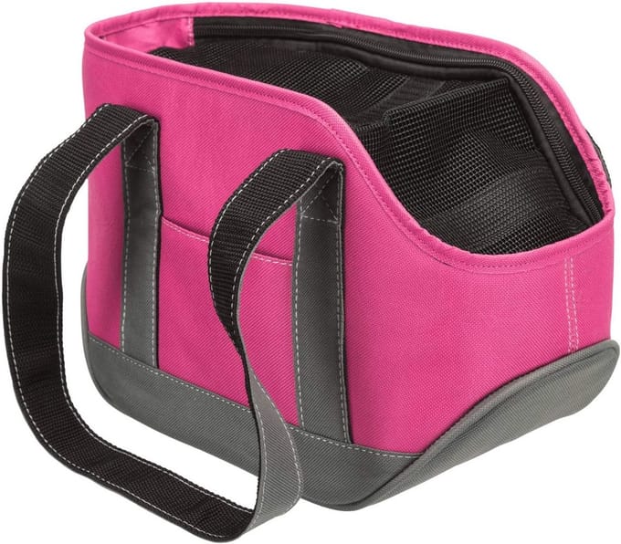 Hondentas Roze-Grijs - Compacte Draagtas voor Honden
