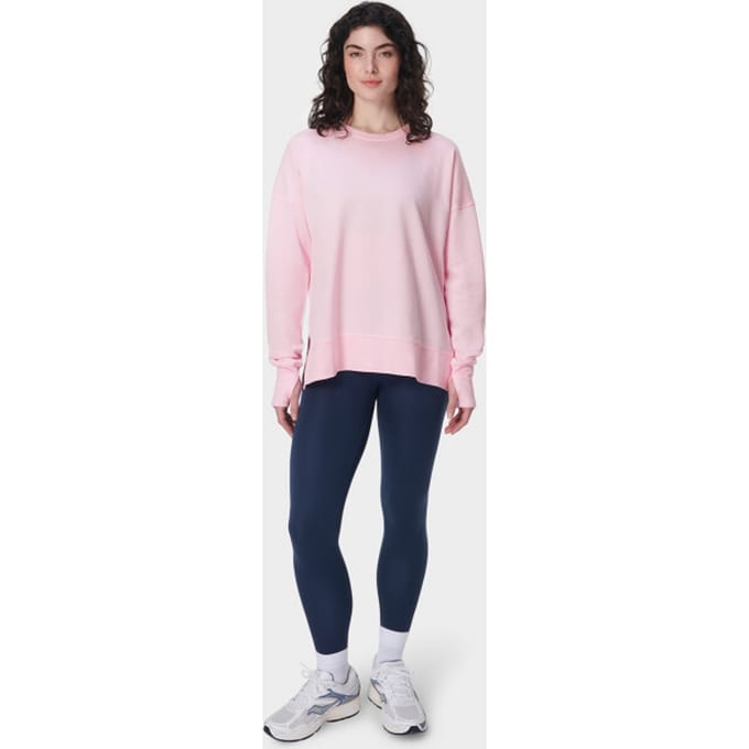 Sweaty Betty After Class Longline Sweatshirt ROZE - Maat M