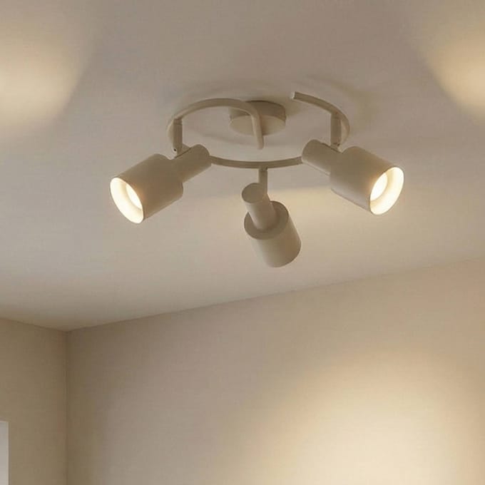 Lindby - buitenspot - 3lichts - IJzer - H: 25 cm - E27 - beige