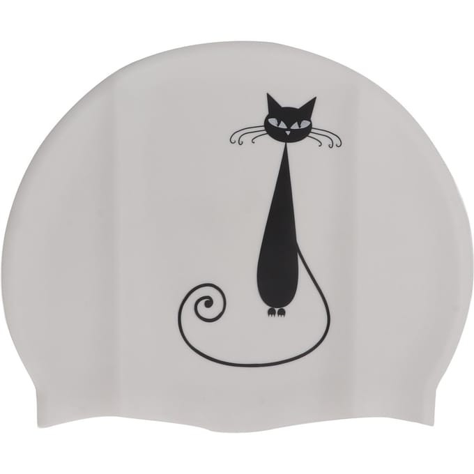 Bonnet de Bain Silicone Imperméable Couvre-Tête avec Protection d'Oreilles pour Adulte Cheveux Longs Eau white