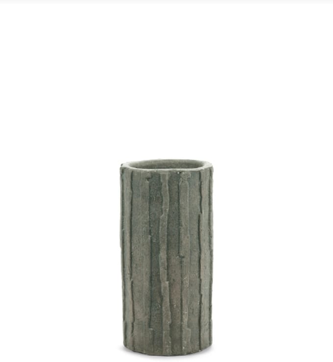 Serax Bloempot Ribbel Groen-Zwart D 20 cm H 40 cm