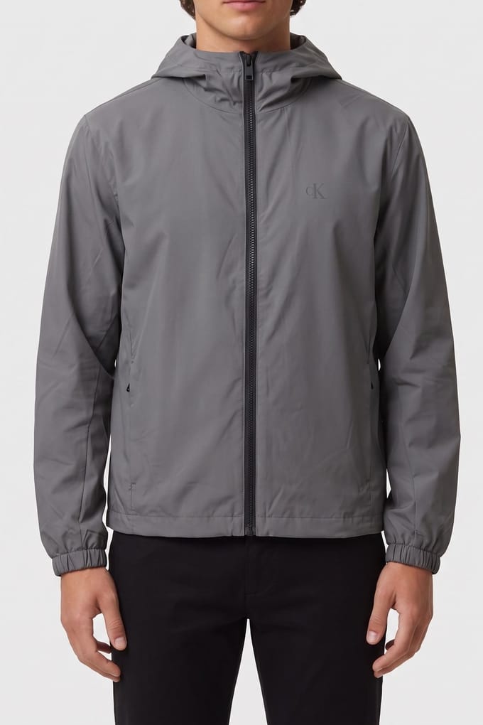 Calvin Klein Ls Reflective Jacket Silver Ombre Größe: S | Trench Coats Outlet | Herren | Grau