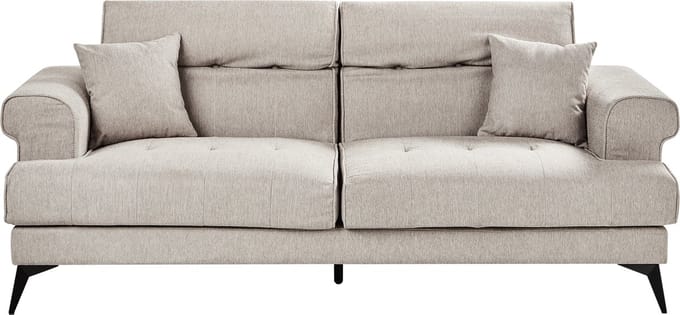 SKIVE - Driezitsbank - Taupe - Polyester