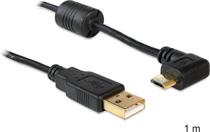 Delock - USB 2.0 A Male naar USB 2.0 Micro Male - 1 m