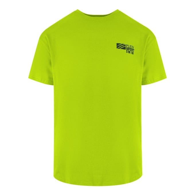 Basis Korte Mouwen Logo T-shirt in Geel