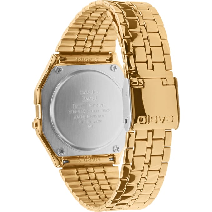 Casio Vintage ICONIC  A158WETG-9AEF Unisex Horloge 36,3 mm - Geel