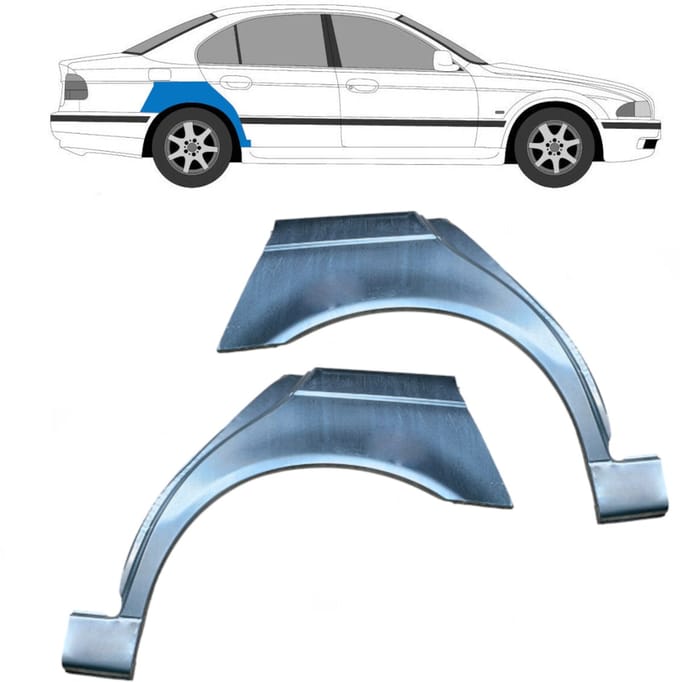 Reparatiepaneel achterspatbord voor BMW 5 E39 1996-2004 / Links + Rechts / COMBI