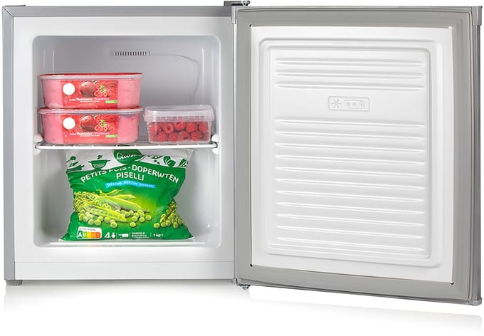 PRIMO PR147DV Mini Vriezer - Diepvries Klein - Vrijstaand - 33L - D - Zilver