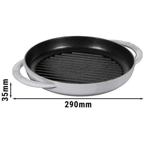 STAUB GRILL PANS - Pure Grill - Ø 230mm - Gietijzer - Grafietgrijs