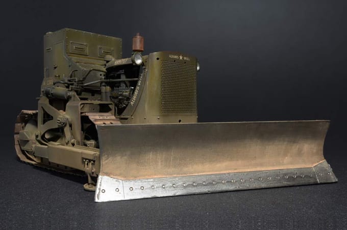 Miniart 1/35 Amerikaanse Gepantserde Bulldozer Plastic Model black