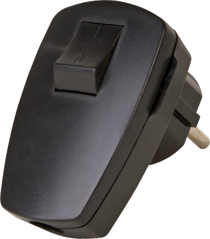 Koppelcontactstop met aardingssysteem zwart - 1704.0500.9 - E3MHM