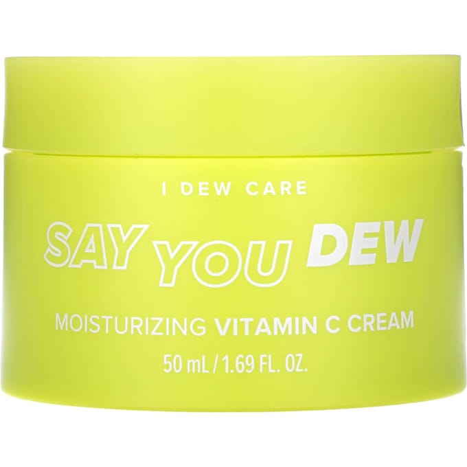 I Dew Care, Say You Dew, Moisturizing Vitamin C Cream, 50ml (1.69fl oz) yellow