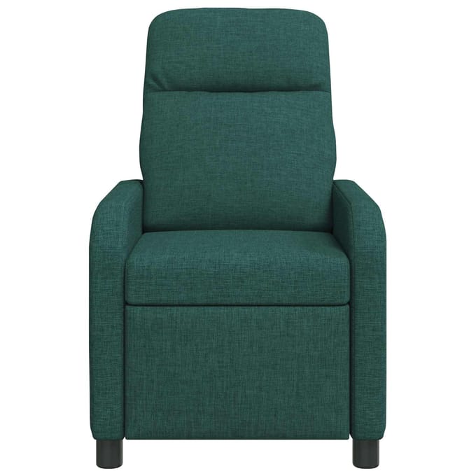 vidaXL - Recliner - Donkergroen - Stof