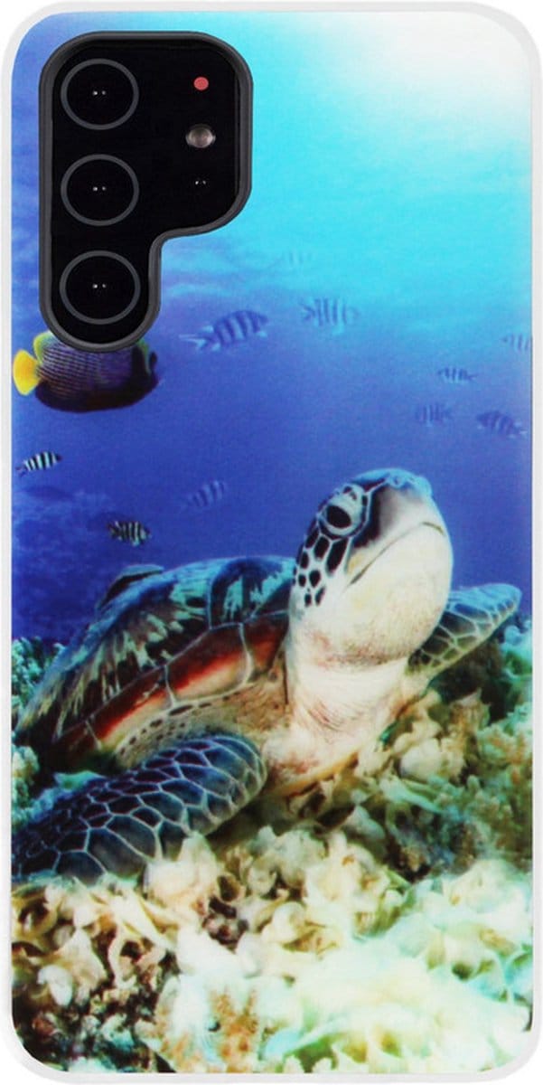 ADEL Siliconen Back Cover Softcase Hoesje Geschikt voor Samsung Galaxy S22 Plus - Schildpad