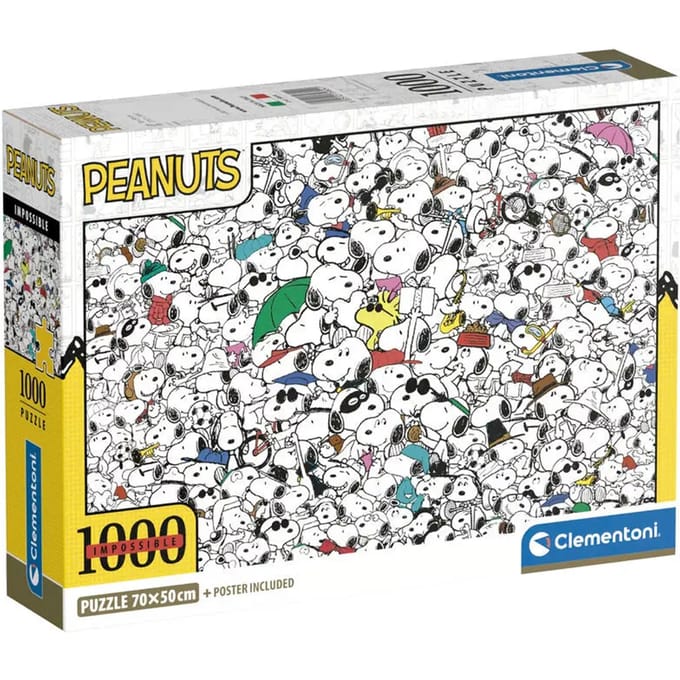 Clementoni - Puzzel - 1000 Stukjes - Impossible Peanuts - Puzzel Voor Volwassenen