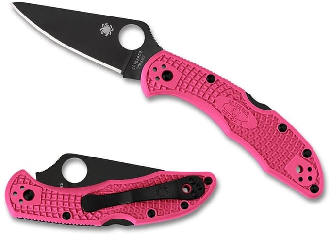 Spyderco Zakmes Delica 4 Lightweight Pink / Black CPM S30V PE