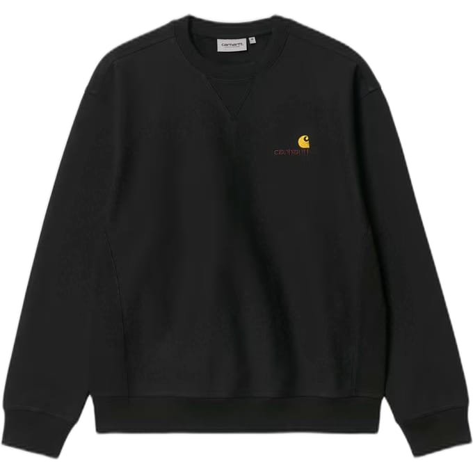 fenol Carhartt Wip Amerikaans script zweet - zwart