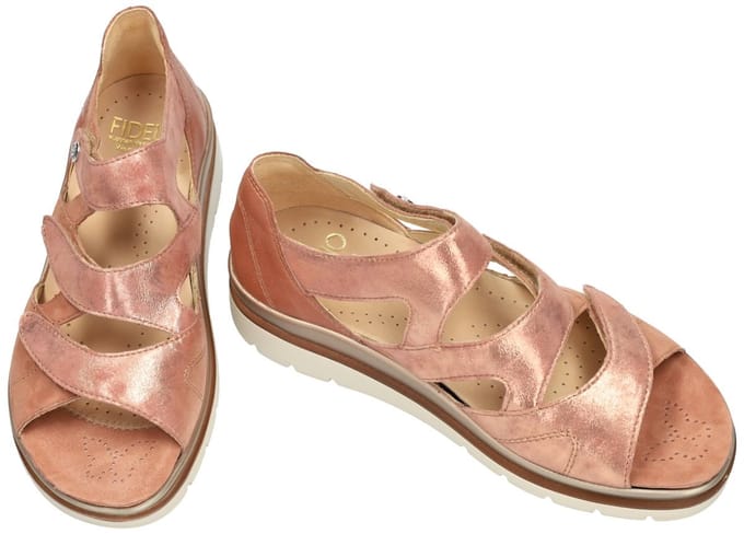 Fidelio Hallux -Dames - roze-goud metallic - sandalen - maat 40