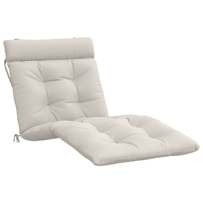 vidaXL - Ligstoel - Kussen - VIANEN - 100% - Polyester - Wit - 200 - x - 70 - x - 8 - cm