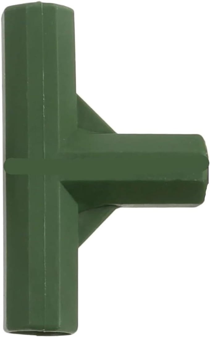 Plantenframe Connectoren - Hoekstukken Kas - Tuinconstructies Bouwen - Stevige Constructie - 20 Stuks - Groen
