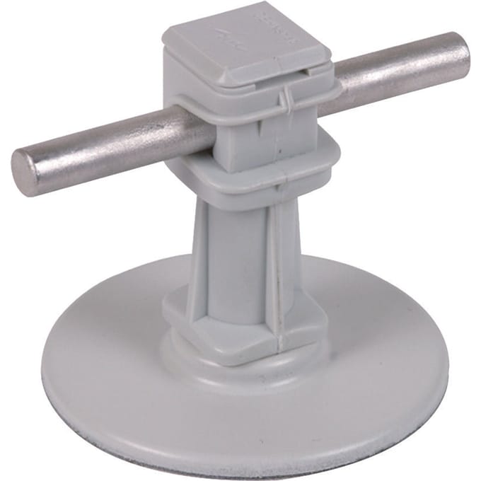 Dehn Dakstroomgeleiderhouder H 36mm Grijs Met Zelfklevende Pad D 67mm - 297110