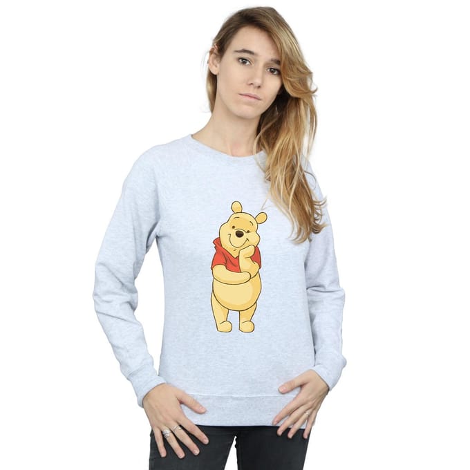 Disney Dames/Dames Winnie De Poeh Schattig Sweatshirt (Sportgrijs)