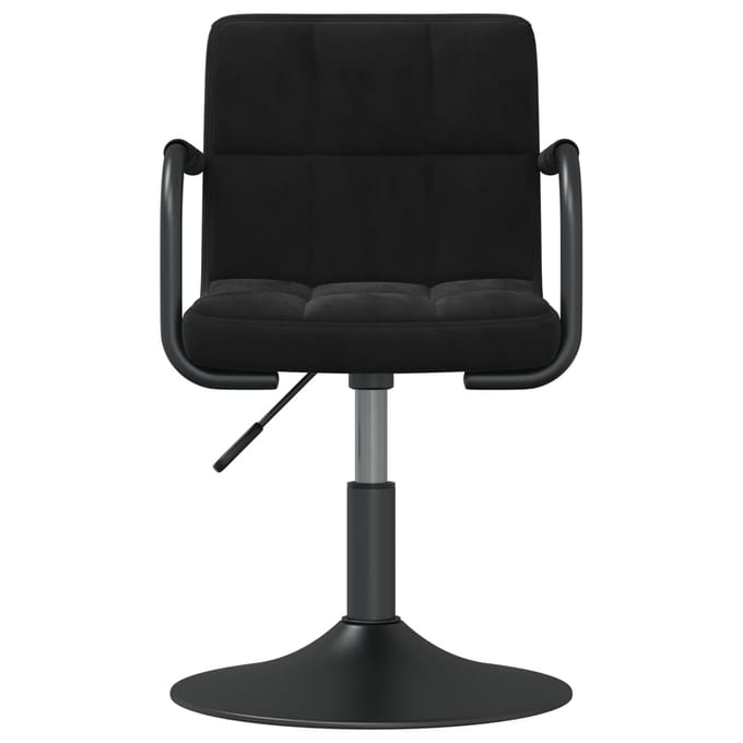 vidaXL - Barkruk - fluweel - zwart