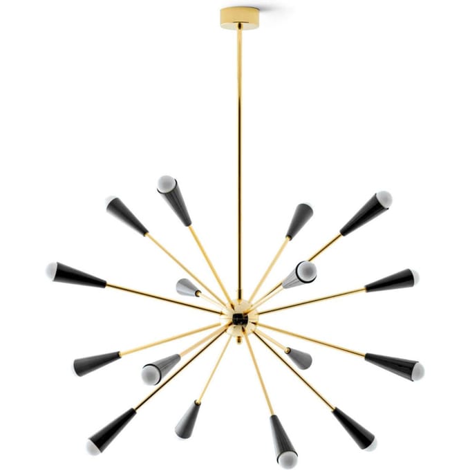 Stilnovo Spoetnik Hanglamp 16 Goud/ Zwart
