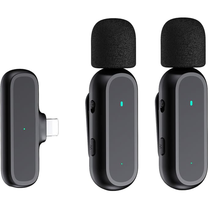 Draagbaar OnetriggerTwo draadloos clip-on microfoonsysteem Video-opnamemicrofoon 20M transmissie iOS 1-Trigger-2