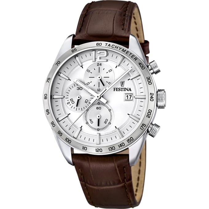 Festina Chronograph horloge F16760/1 - 44 mm - Bruin