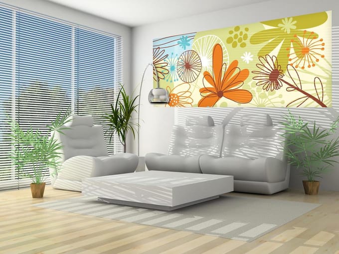 Floral Pattern  Photo Wallcovering