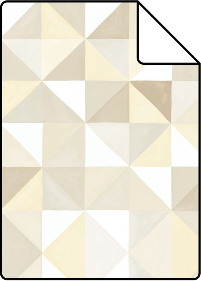 Proefstaal Origin Wallcoverings behang kubisme beige - 26,5 x 21 cm - 346907-S