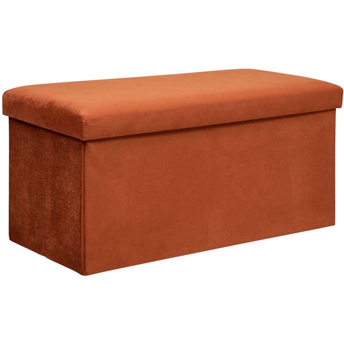 Eazy Living Poef + Opbergbox 76 cm Vienne Oranje