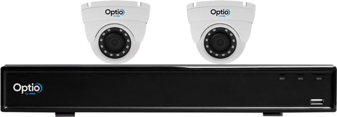 Camerabewaking set - IP recorder 2 camera's 4Mp - Vista Optio OPIKIT4ED02